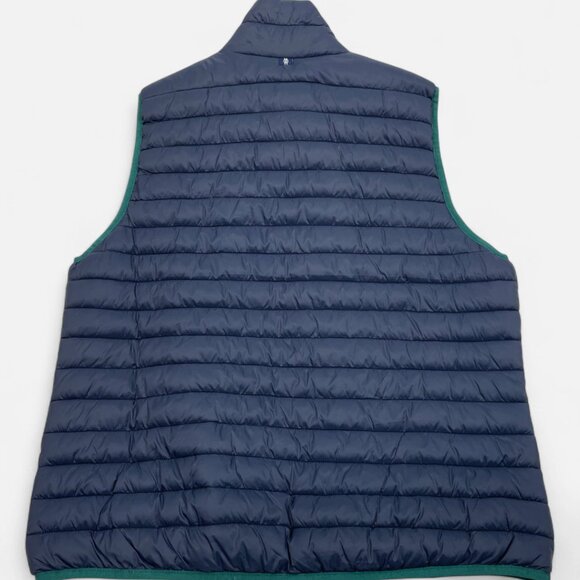 Izod Men's Puffer Vest Jacket Blue Insulated Wind Resistant Pockets Size XL NEW - Picture 10 of 10